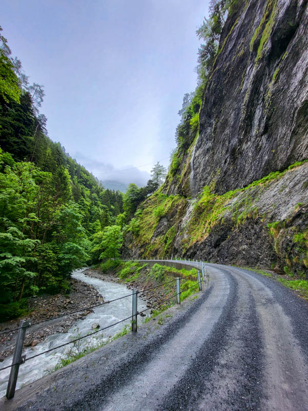 Taminaschlucht @ Bad Ragaz, Zwitserland Taminaschlucht @ Bad Ragaz, Zwitserland